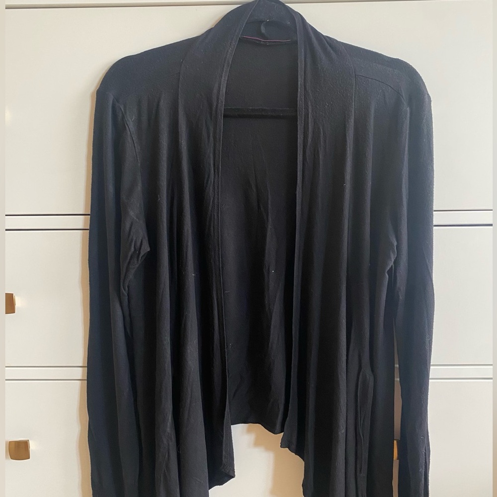 Smart Set Black Open Front Cardigan